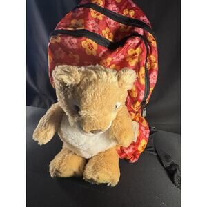 Pet Sac Teddy Bear Backpack Plush Stuffed Animal Carry Bag